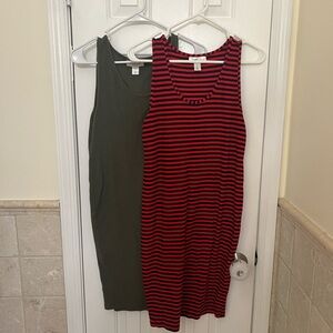 Motherhood Maternity Ribbed Tank Dresses